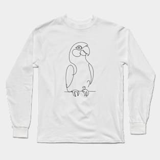 Parrot Line Art Long Sleeve T-Shirt